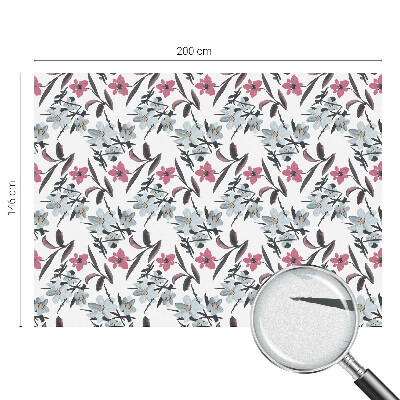 Folia okienna zapewniająca prywatność Kwiatowy wzór