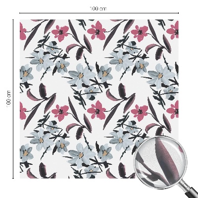 Folia okienna zapewniająca prywatność Kwiatowy wzór