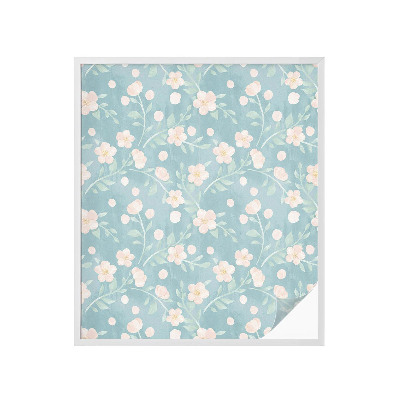 Naklejka na okno dająca prywatność Pastelowe kwiaty