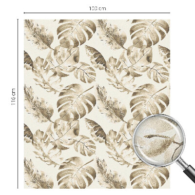 Naklejka na okno mleczna witraż Tropikalne rośliny