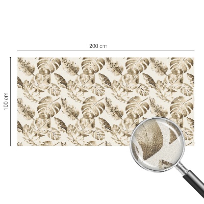 Naklejka na okno mleczna witraż Tropikalne rośliny