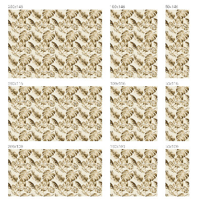 Naklejka na okno mleczna witraż Tropikalne rośliny