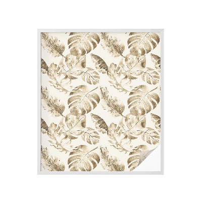 Naklejka na okno mleczna witraż Tropikalne rośliny