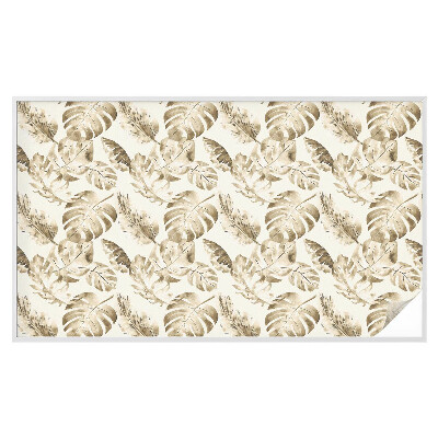 Naklejka na okno mleczna witraż Tropikalne rośliny