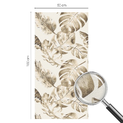 Naklejka na okno mleczna witraż Tropikalne rośliny