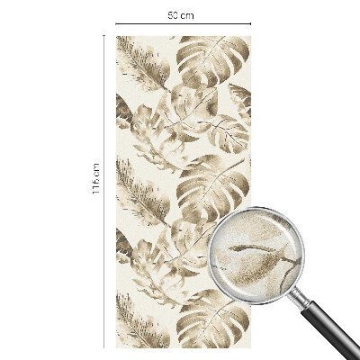 Naklejka na okno mleczna witraż Tropikalne rośliny