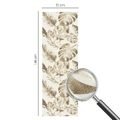 Naklejka na okno mleczna witraż Tropikalne rośliny