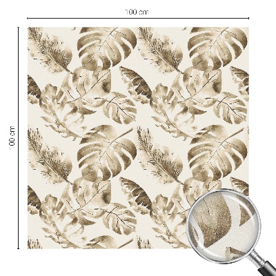 Naklejka na okno mleczna witraż Tropikalne rośliny