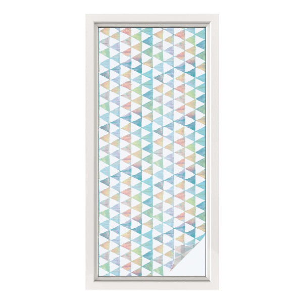 Folia dekoracyjna na okna Geometryczne trójkąty