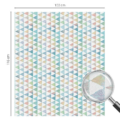Folia dekoracyjna na okna Geometryczne trójkąty