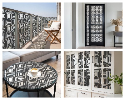 Folia okienna zapewniająca prywatność Energetyczny wzór