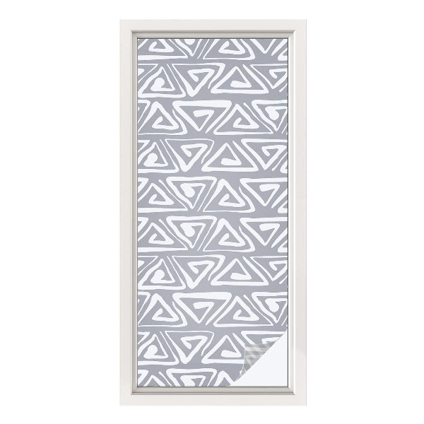 Mleczna naklejka na okno Geometryczny minimalizm