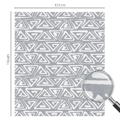 Mleczna naklejka na okno Geometryczny minimalizm