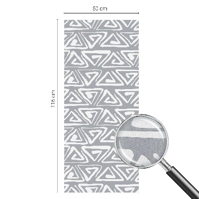 Mleczna naklejka na okno Geometryczny minimalizm