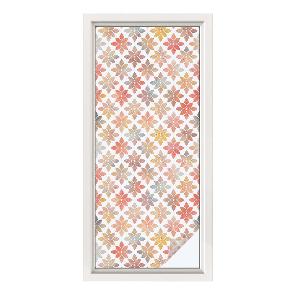 Folia dekoracyjna na okna Kwiatowe piękno