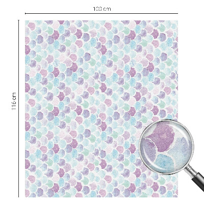 Naklejka na okno mleczna witraż Pastelowe kropki