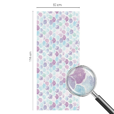 Naklejka na okno mleczna witraż Pastelowe kropki