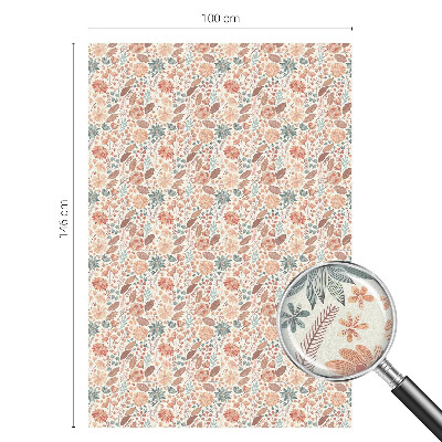 Folia okienna zapewniająca prywatność Kwiatowa kompozycja