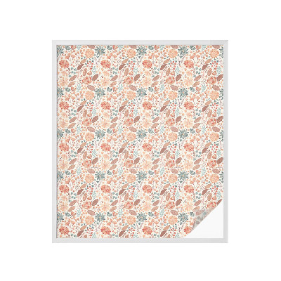 Folia okienna zapewniająca prywatność Kwiatowa kompozycja