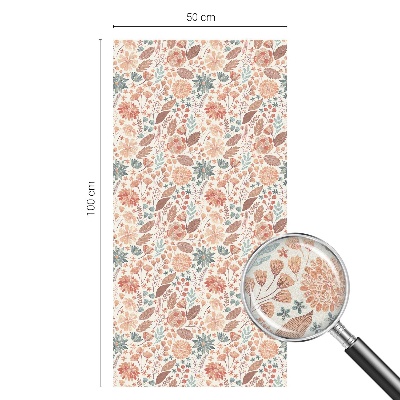 Folia okienna zapewniająca prywatność Kwiatowa kompozycja