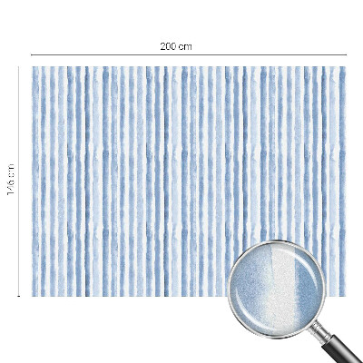 Naklejka na okno mleczna witraż Błękitne pasy