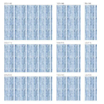 Naklejka na okno mleczna witraż Błękitne pasy