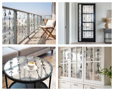 Folia dekoracyjna na okna Geometryczne strzały