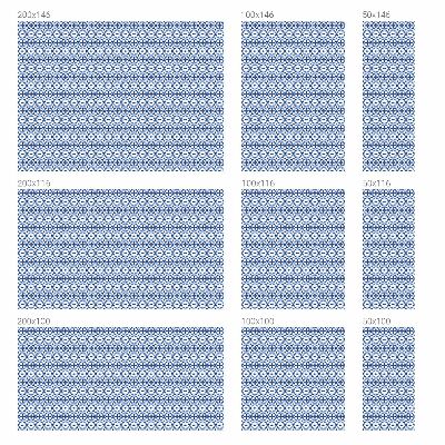 Naklejka na okno mleczna witraż Niebieska mozaika