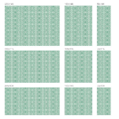 Naklejka na okno dająca prywatność Harmonijna struktura