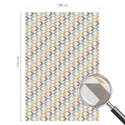 Folia okienna zapewniająca prywatność Geometryczne romby