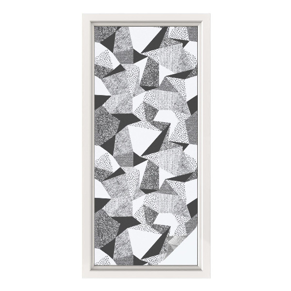 Naklejka na okno mleczna witraż Geometryczne figury