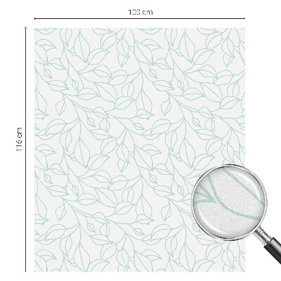 Folia dekoracyjna na okna Delikatne liście