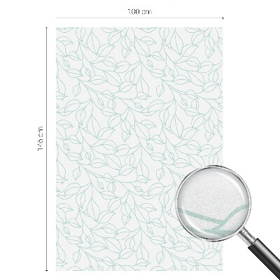 Folia dekoracyjna na okna Delikatne liście