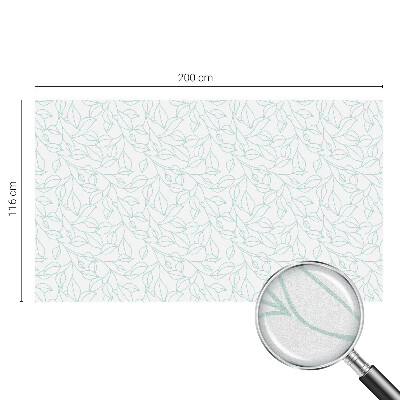 Folia dekoracyjna na okna Delikatne liście