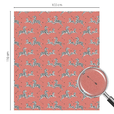 Folia dekoracyjna na okna Zebra motyw