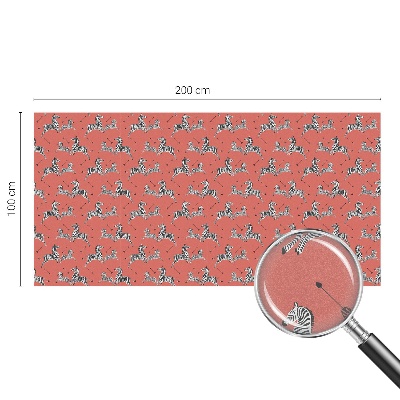 Folia dekoracyjna na okna Zebra motyw