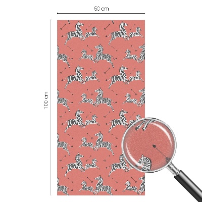 Folia dekoracyjna na okna Zebra motyw