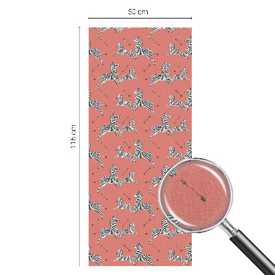 Folia dekoracyjna na okna Zebra motyw