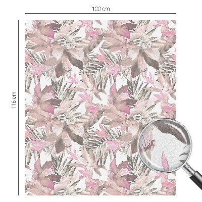 Naklejka na okno dająca prywatność Pastelowe kwiaty