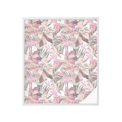 Naklejka na okno dająca prywatność Pastelowe kwiaty