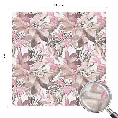 Naklejka na okno dająca prywatność Pastelowe kwiaty