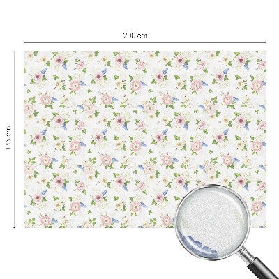 Folia okienna zapewniająca prywatność Kwiatowy wzór