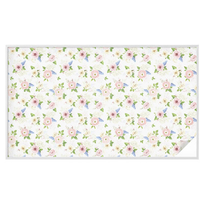 Folia okienna zapewniająca prywatność Kwiatowy wzór