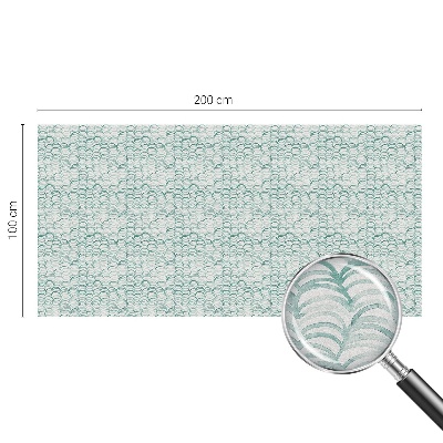 Naklejka na okno mleczna witraż Zielona fala