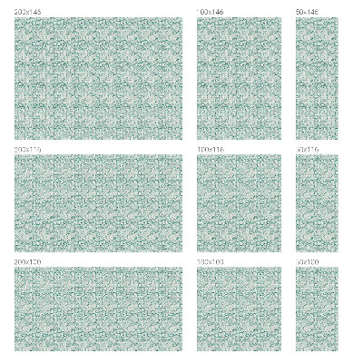 Naklejka na okno mleczna witraż Zielona fala