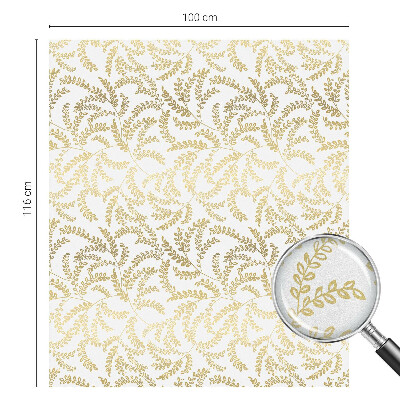 Naklejka na okno mleczna witraż Roślinny wzór