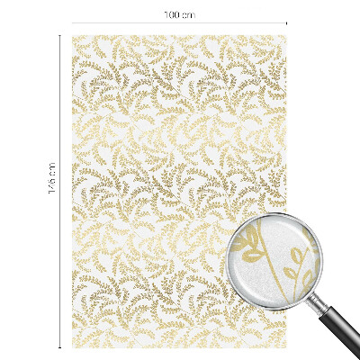 Naklejka na okno mleczna witraż Roślinny wzór