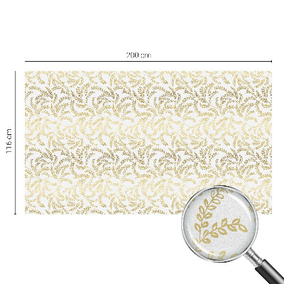 Naklejka na okno mleczna witraż Roślinny wzór