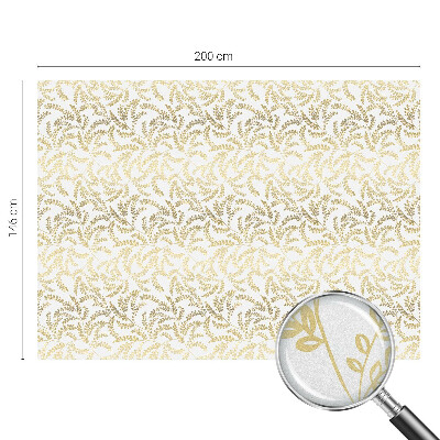 Naklejka na okno mleczna witraż Roślinny wzór