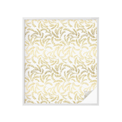 Naklejka na okno mleczna witraż Roślinny wzór